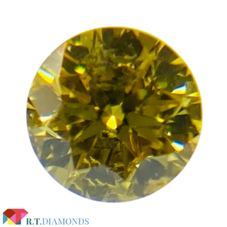 FANCY VIVID YELLOW 0.113ct RD/RT2531/CGL(その他)