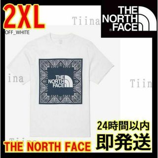 ザノースフェイス(THE NORTH FACE)の韓国限定 the north face バンダナ tシャツ バンダナ柄 2xl(Tシャツ/カットソー(半袖/袖なし))