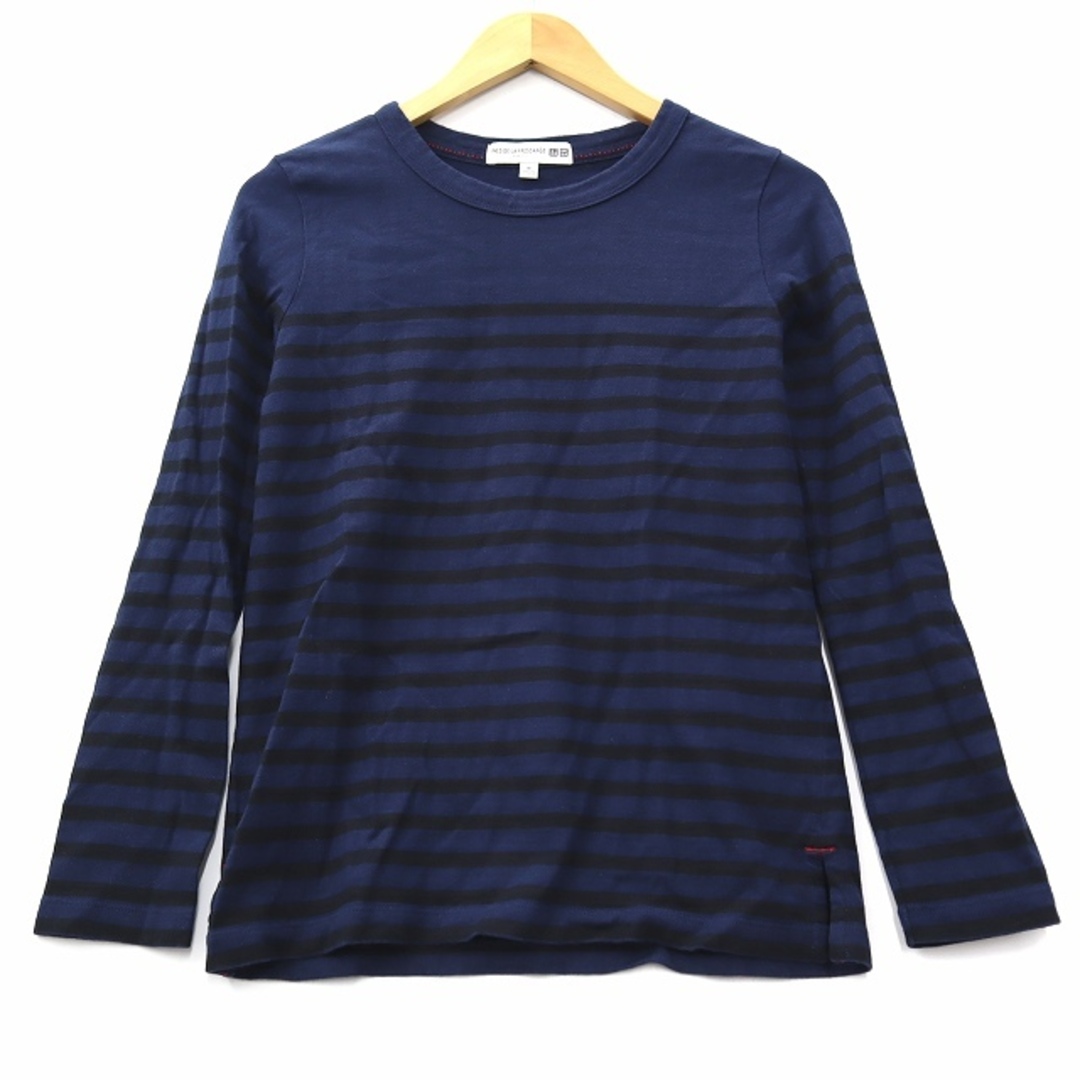 UNIQLO(ユニクロ)のユニクロ UNIQLO × INES イネス コットン ボーダー カットソー M レディースのトップス(Tシャツ(長袖/七分))の商品写真