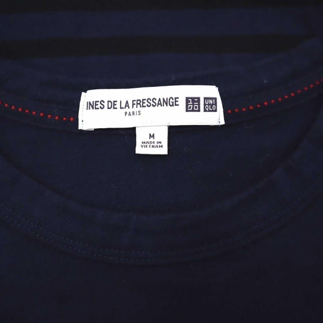 UNIQLO(ユニクロ)のユニクロ UNIQLO × INES イネス コットン ボーダー カットソー M レディースのトップス(Tシャツ(長袖/七分))の商品写真