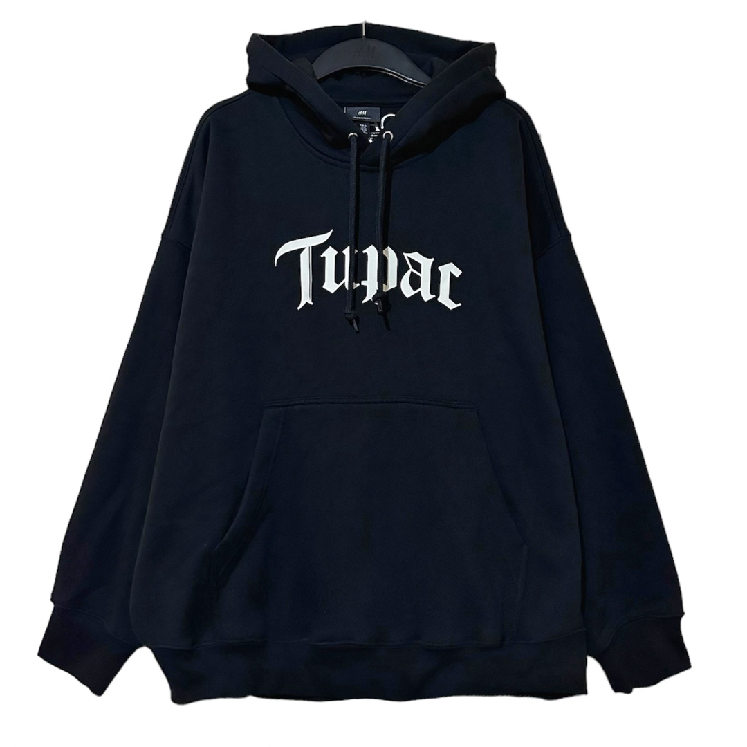 新品 H&M × 2PAC コラボ パーカー HIP-HOP L