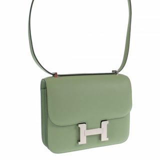 【中古】【Sランク】HERMES エルメス コンスタンス 3 ミニ ミロワール ショルダーバッグ ヴォースイフト ヴェールクリケット グリーン系 B刻印【ISEYA】