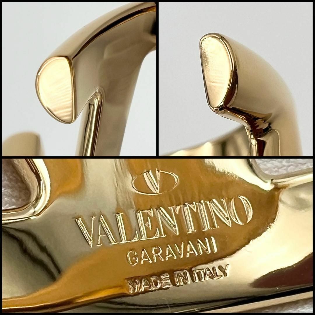 valentino garavani(ヴァレンティノガラヴァーニ)の【超美品・定価10万】ヴァレンティノ　レディース　ブレスレット　バングル　Ｖロゴ レディースのアクセサリー(ブレスレット/バングル)の商品写真