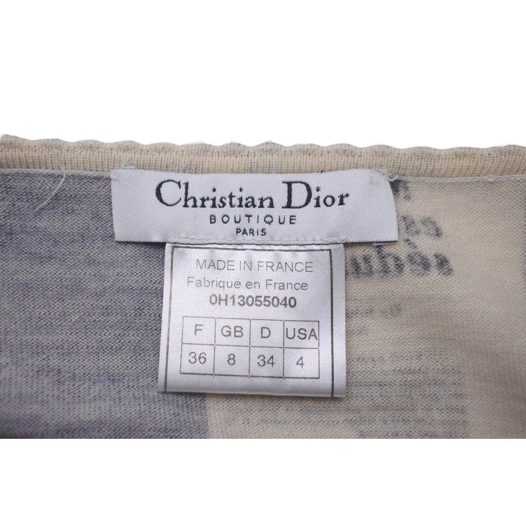 Christian Dior(クリスチャンディオール)の極美品 Christian Dior クリスチャンディオール ジョンガリアーノ トップス ビスチェ ニュースペーパー 0H13055040 サイズ36 60883 レディースのトップス(その他)の商品写真