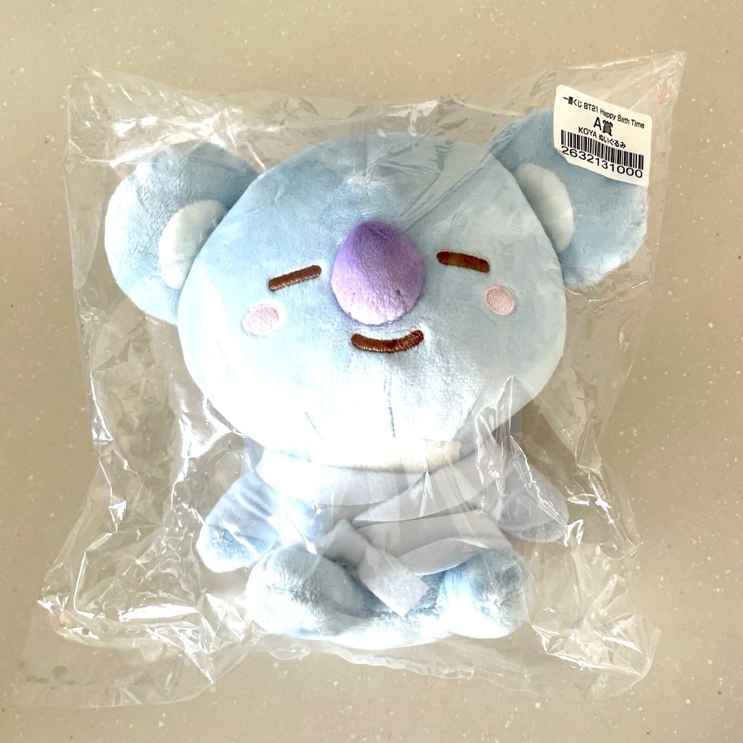 BT21(ビーティーイシビル)の新品未開封　一番くじ BT21 Happy Bath Time A賞 KOYA  エンタメ/ホビーのおもちゃ/ぬいぐるみ(ぬいぐるみ)の商品写真