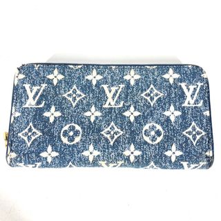 ルイヴィトン(LOUIS VUITTON)のルイヴィトン LOUIS VUITTON ジッピーウォレット M81226 モノグラムジャガードデニム ラウンドファスナー 長財布 デニム ブルー(財布)