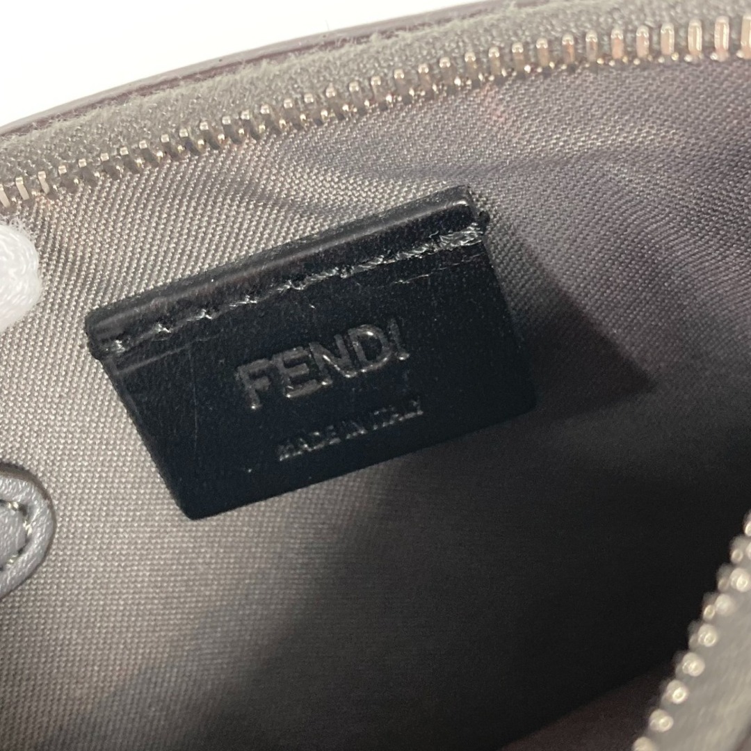 FENDI(フェンディ)のフェンディ FENDI マルチスタッズ 8AP151 キーリング付き 財布 小銭入れ コインケース レザー グレー レディースのファッション小物(コインケース)の商品写真