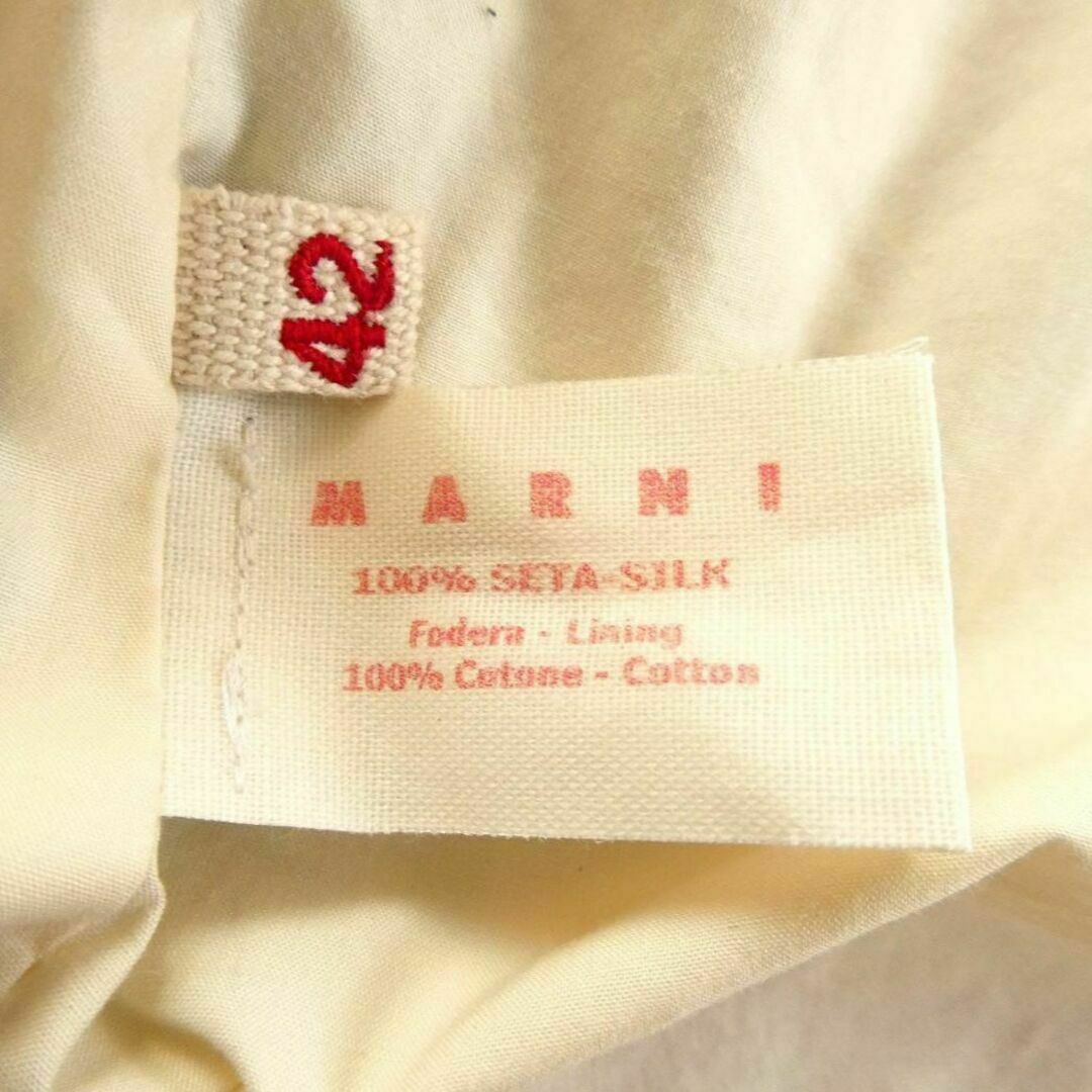 Marni(マルニ)の良品 MARNI シルク ローゲージ ネップ 七分袖 ショート丈 ジャケット レディースのジャケット/アウター(ノーカラージャケット)の商品写真