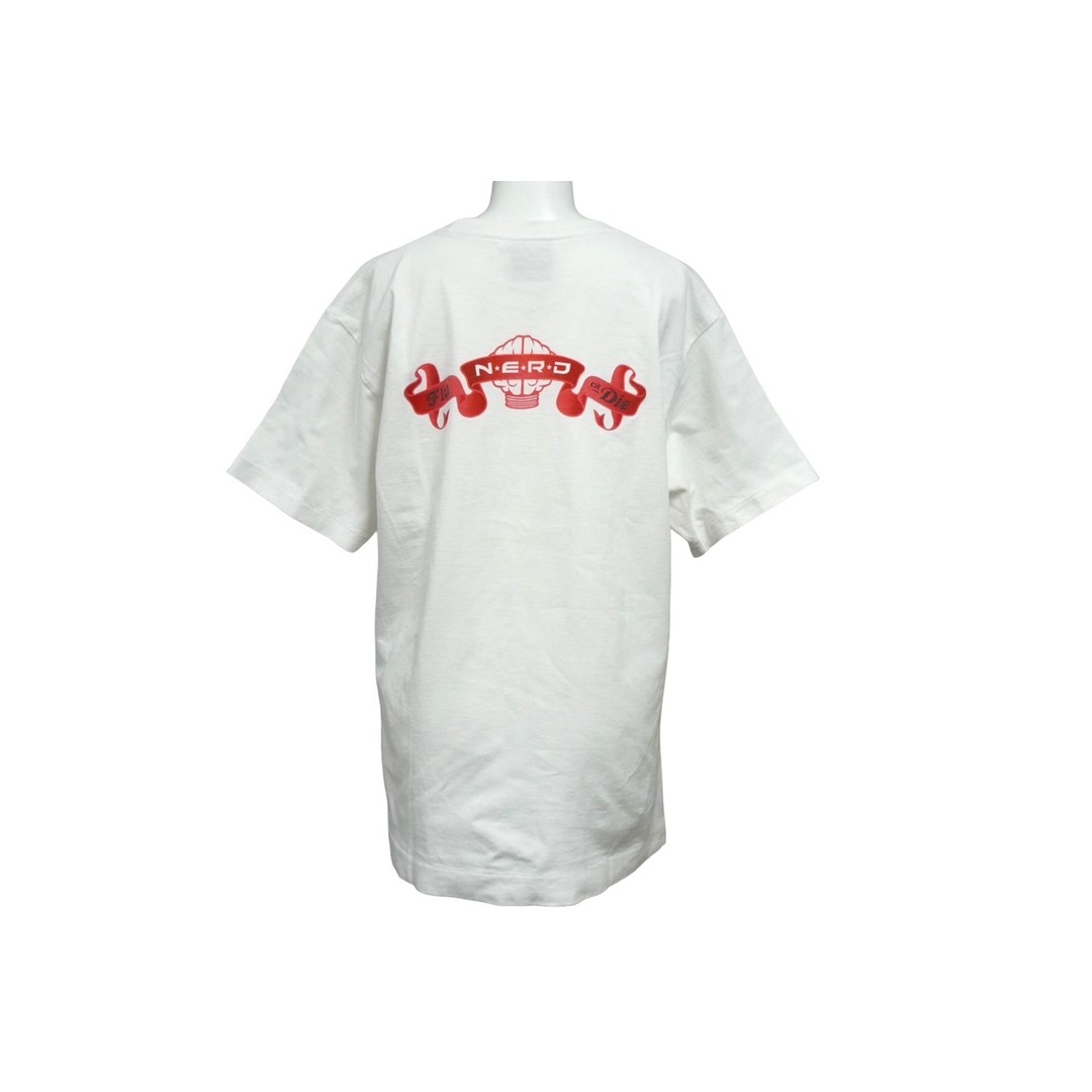 A BATHING APE(アベイシングエイプ)のA BATHING APE アベイシングエイプ 半袖Ｔシャツ NERD Pharrell ファレル サイズM ホワイト 美品 中古 60802 レディースのトップス(Tシャツ(半袖/袖なし))の商品写真