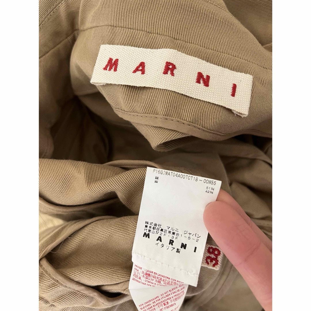 Marni(マルニ)のmarni マルニ　スプリングコート　ベージュ レディースのジャケット/アウター(スプリングコート)の商品写真