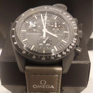 OMEGA×SWATCH　MERCURY(黒・ベルトグレー)新品(電池交換無料)(腕時計(アナログ))