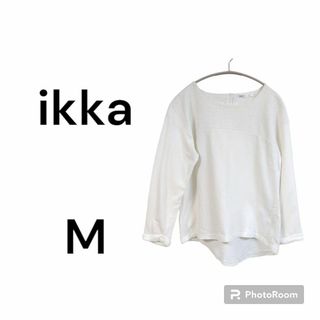 イッカ(ikka)のikka イッカ シャツ　ブラウス　白　無地　おしゃれ　可愛い　入学式　卒業式(シャツ/ブラウス(長袖/七分))