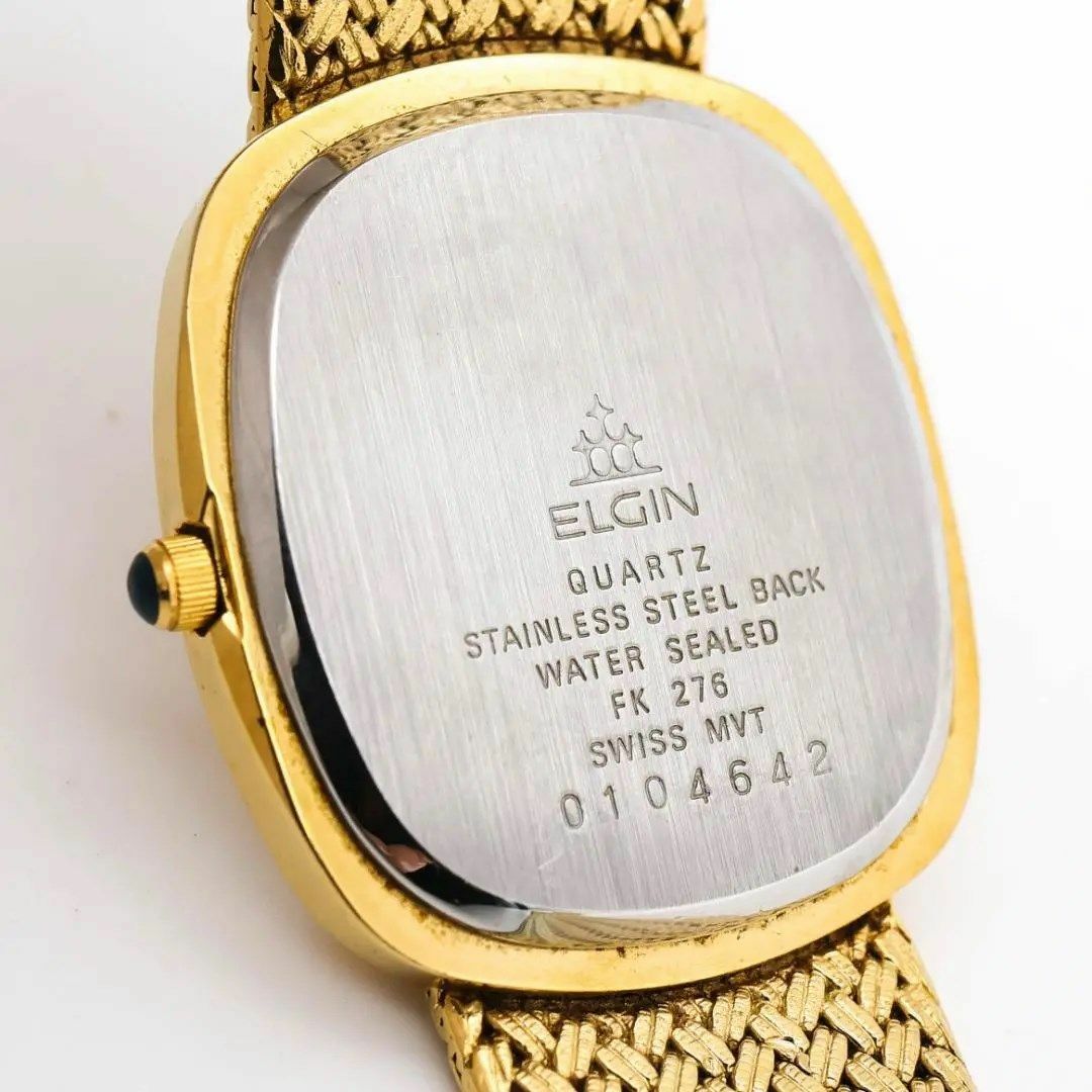 ELGIN(エルジン)の《一点物》 ELGIN 腕時計 ゴールド ヴィンテージ クォーツ メンズ k メンズの時計(腕時計(アナログ))の商品写真