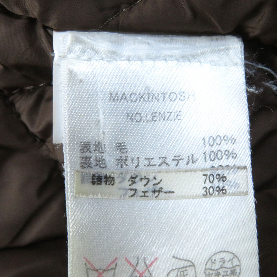 MACKINTOSH(マッキントッシュ)の【ドンドン見直し】良品 Mackintosh マッキントッシュ ロロピアーナ社製生地 ロゴボタン・フード付き ダウンコート キャメル 34 （日本サイズ約M） イタリア製 正規品 レディース レディースのジャケット/アウター(ダウンコート)の商品写真