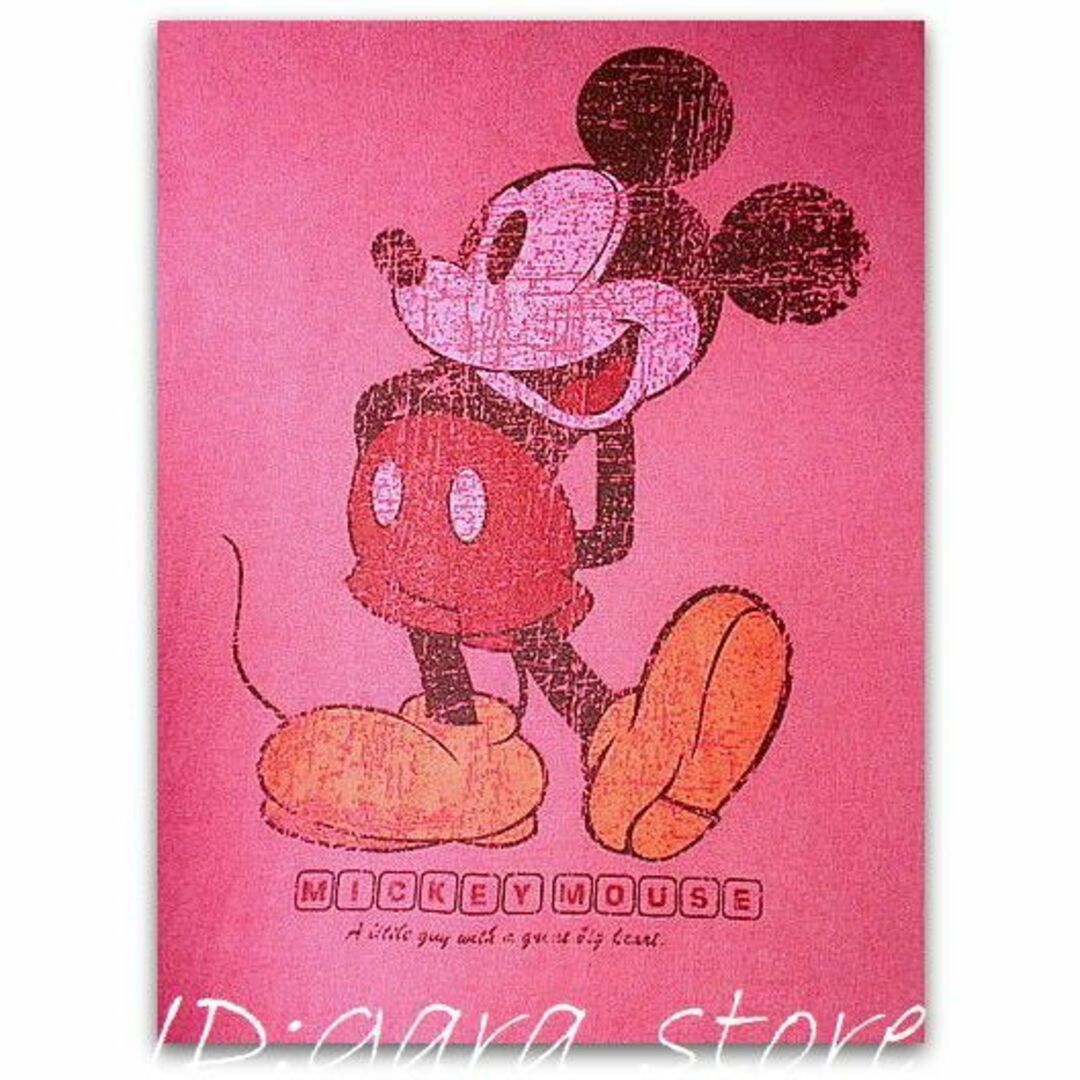 Disney(ディズニー)の激レア！レトロミッキーマウス ユーズド加工半袖Ｔシャツ メンズのトップス(Tシャツ/カットソー(半袖/袖なし))の商品写真