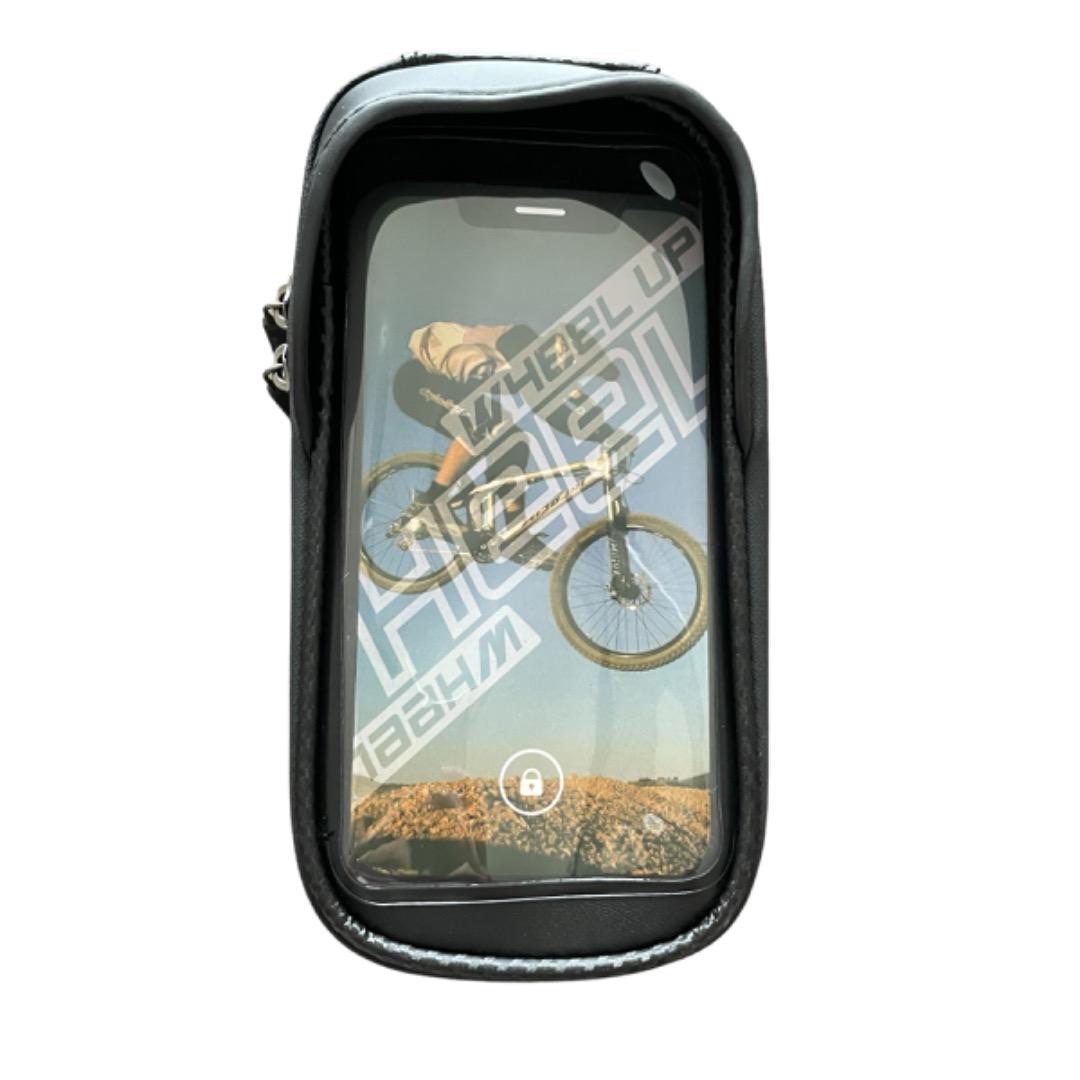 【未使用】自転車 バッグ トップチューブバッグ スマホホルダー 防水 フレーム スポーツ/アウトドアの自転車(バッグ)の商品写真