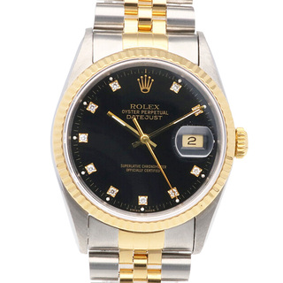 ロレックス(ROLEX)のロレックス デイトジャスト オイスターパーペチュアル 腕時計 時計 ステンレススチール 16233G 自動巻き メンズ 1年保証 ROLEX  中古(腕時計(アナログ))