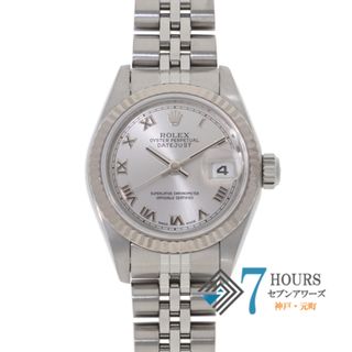 ロレックス(ROLEX)の【118291】ROLEX ロレックス  79174 デイトジャスト 26 グレーローマンダイヤル Y番 WG/SS 自動巻き 保証書 純正ボックス 腕時計 時計 WATCH レディース 女性 女【中古】(腕時計)