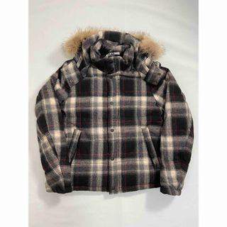 WOOLRICH - WOOLRICH  アンタークティックパーカー チェック柄ダウンジャケット