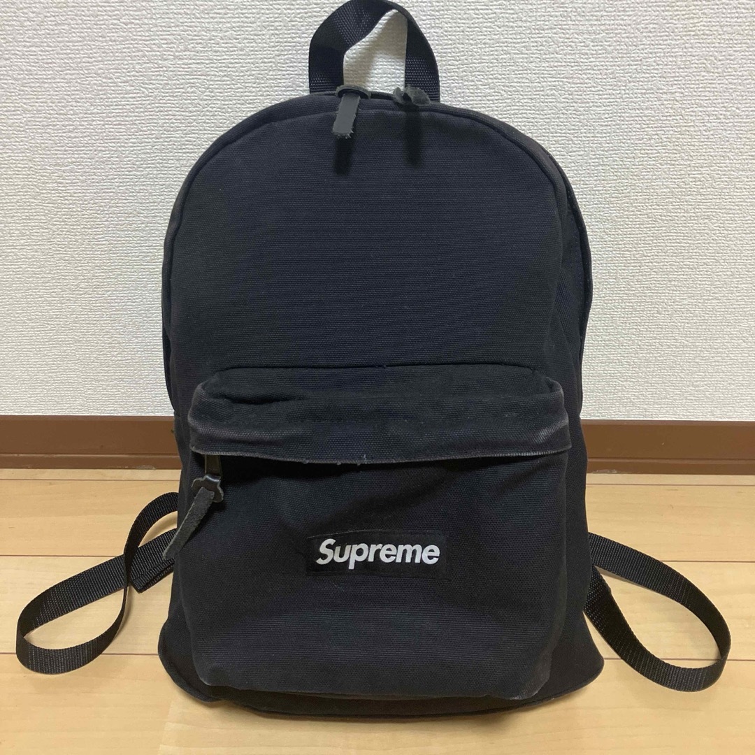 シュプリーム　supreme Canvas Backpack 黒