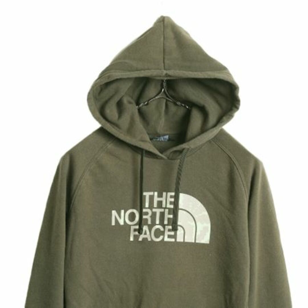 THE NORTH FACE(ザノースフェイス)のノースフェイス プリント スウェット フード パーカー レディース XS / 古着 The North Face プルオーバー 裏起毛 トレーナー アウトドア レディースのトップス(パーカー)の商品写真