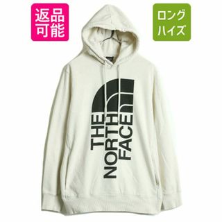 ザノースフェイス(THE NORTH FACE)のノースフェイス プリント スウェット フード パーカー レディース XL / 古着 The North Face プルオーバー 裏起毛 トレーナー アウトドア(パーカー)