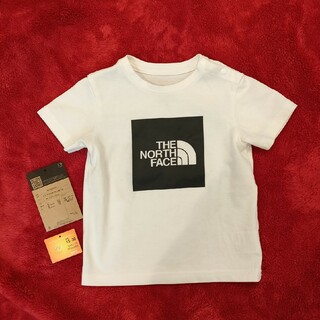 ザノースフェイス(THE NORTH FACE)のノースフェイス キッズ 90cm ロゴ ティーシャツ Tシャツ ホワイト(Tシャツ/カットソー)