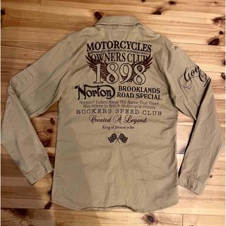 ノートン(Norton)のNorton ノートン　ストレッチ刺繍シャツ　バンソン　ハーレーダビッドソン　R(シャツ)