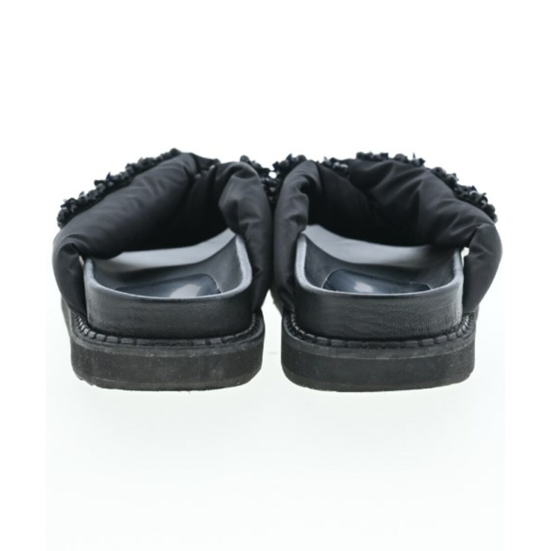 MONCLER(モンクレール)のMONCLER モンクレール サンダル 37(23.5cm位) 黒 【古着】【中古】 レディースの靴/シューズ(サンダル)の商品写真