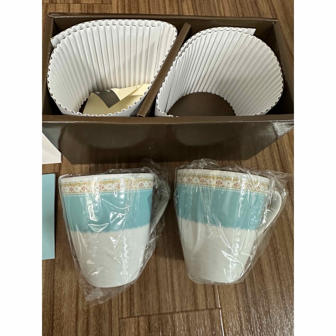 Noritake(ノリタケ)のノリタケ ハミングブルー マグペアセット インテリア/住まい/日用品のキッチン/食器(グラス/カップ)の商品写真