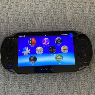 プレイステーションヴィータ(PlayStation Vita)のPlayStation®Vita ブラック PCH-1100本体のみ動作品(携帯用ゲーム機本体)