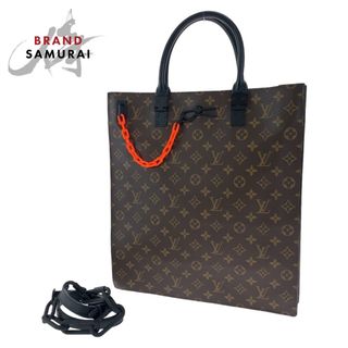 ルイヴィトン(LOUIS VUITTON)の超美品 LOUIS VUITTON ルイヴィトン モノグラム ソーラーレイ ヴァージル アブロ ー サックプラ ブラウン 茶 PVC M44475 ショルダーバッグ ハンドバッグ 2way 男女兼用 405100 【中古】(ショルダーバッグ)