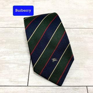 バーバリー(BURBERRY)の美品！バーバリー Burberry シルク100% レジメンタル ネクタイ(ネクタイ)