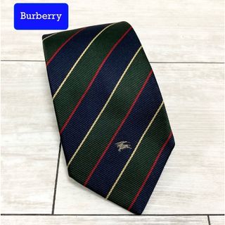 バーバリー(BURBERRY)の美品！バーバリー Burberry シルク100% レジメンタル ネクタイ(ネクタイ)