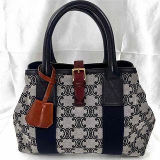 セリーヌ(celine)のセリーヌ CELINE パリマカダム ハンドバッグ トートバッグ 極美品(ハンドバッグ)