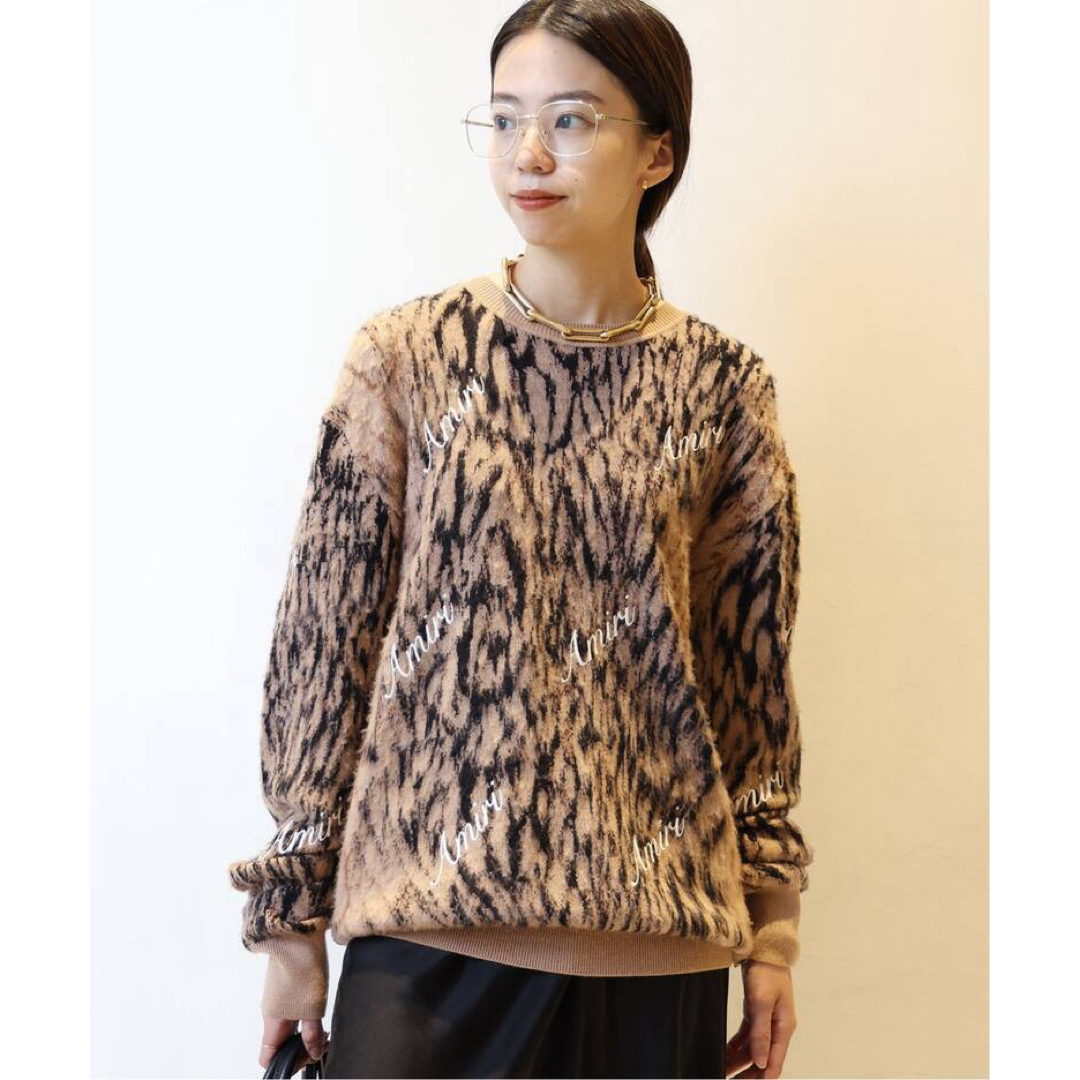 DEUXIEME CLASSE(ドゥーズィエムクラス)の【AMIRI】MOHAIR CHEETAH ニット レディースのトップス(ニット/セーター)の商品写真