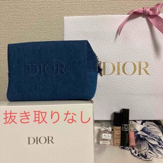 ディオール(Dior)のDIOR ノベルティ　デニム　ポーチ　ミニアイテム4点(ポーチ)