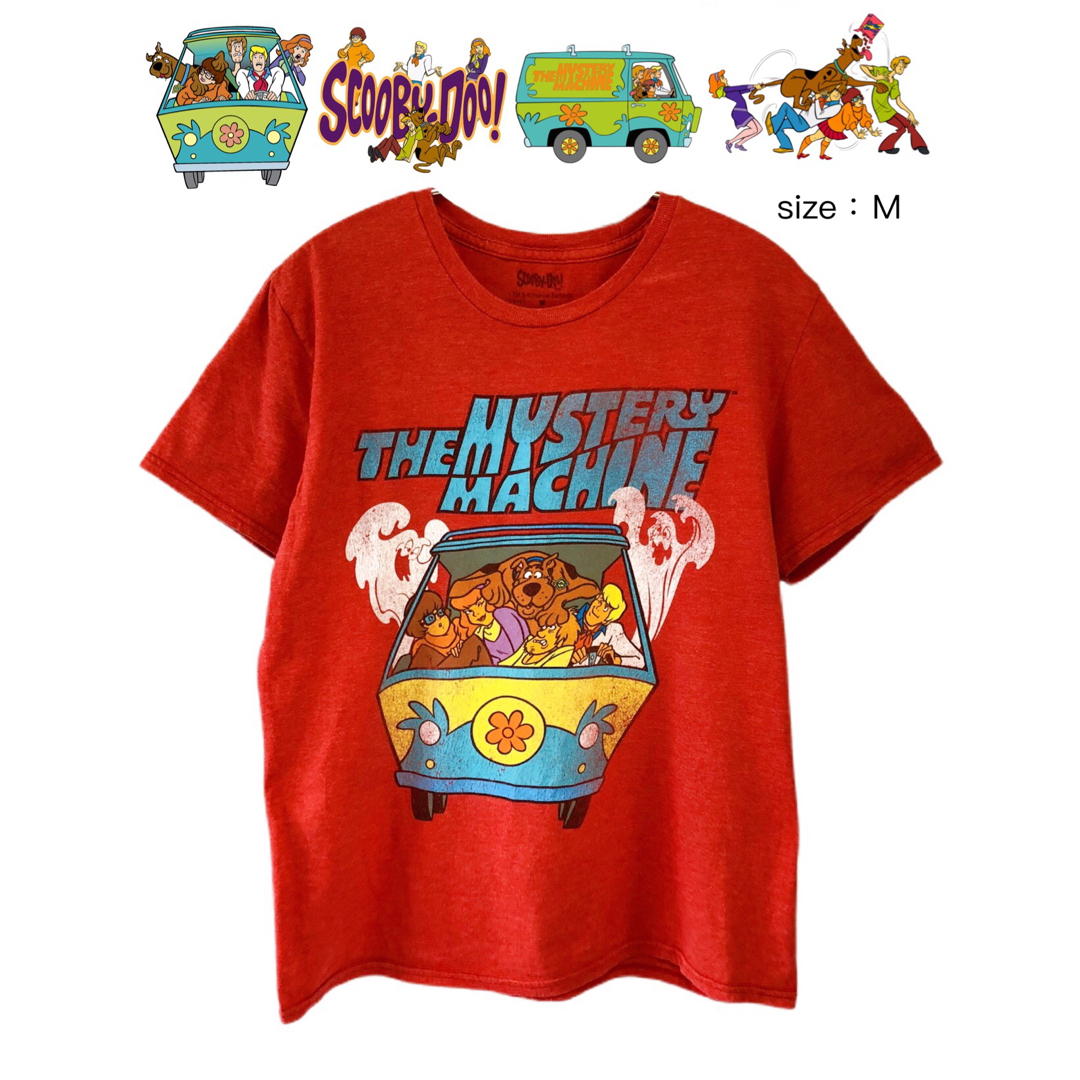 Scooby-Doo　スクービー・ドゥー　Tシャツ　M　赤　USA古着 メンズのトップス(Tシャツ/カットソー(半袖/袖なし))の商品写真