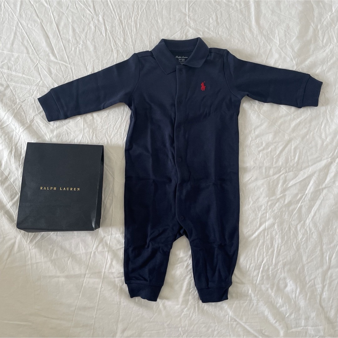 POLO RALPH LAUREN(ポロラルフローレン)の新品未使用 POLO RALPH LAUREN ラルフローレン ロンパース 70 キッズ/ベビー/マタニティのベビー服(~85cm)(ロンパース)の商品写真