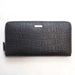 Calvin Klein カルバンクライン　財布　長財布　クロコ　黒