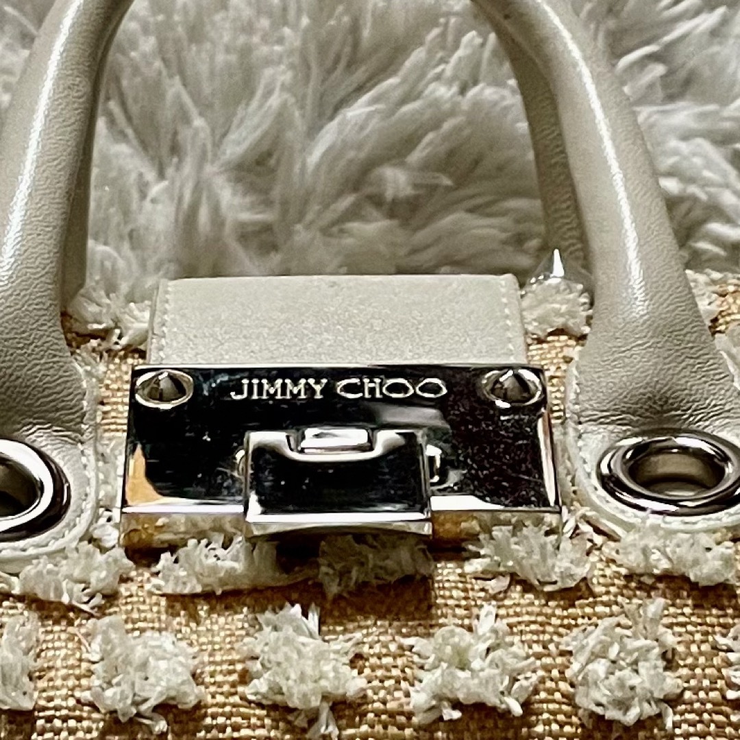 JIMMY CHOO(ジミーチュウ)の売り切り　値下げ交渉不可　ジミーチュウ　かごバッグ レディースのバッグ(かごバッグ/ストローバッグ)の商品写真