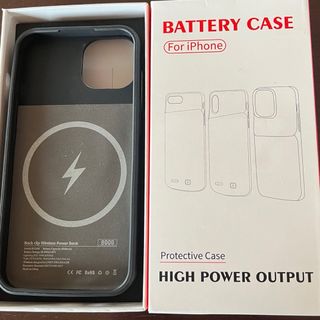 iPhone13バッテリーケース黒