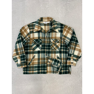 ウールリッチ(WOOLRICH)のウールリッチ シャツ型 ウールアウター XL グリーン WOOLRICH CPO(その他)