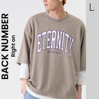 バックナンバー(BACK NUMBER)の【BACK NUMBER】 Right on スウェット ロゴTシャツ(スウェット)