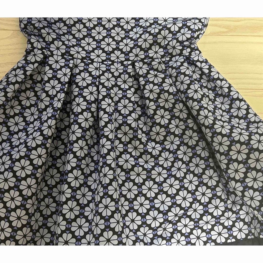 ケイトスペードkate spade キッズ ワンピース130ネイビー花柄 紺色 ケイトスペードkate spade キッズ ワンピース130ネイビー花柄 紺色