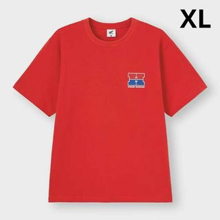 ジーユー(GU)のホンダ×GUコラボ　Tシャツ(5分袖)　 Honda 　レッド　サイズXL(Tシャツ/カットソー(半袖/袖なし))