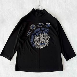 トクコプルミエヴォル(TOKUKO 1er VOL)のトクコプルミエヴォル 刺繍トップス ブラウス レナウン 日本製 9 モックネック(シャツ/ブラウス(長袖/七分))