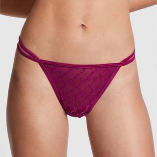 ヴィクトリアズシークレット(Victoria's Secret)の新品　PINK フロックドメッシュ ソングショーツ(ショーツ)