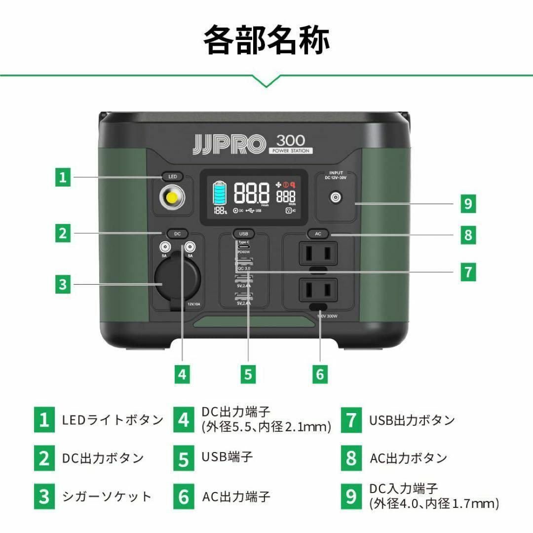 動作確認済⭐️1点限り‼️ポータブル電源　300AC　充電　災害 スポーツ/アウトドアのアウトドア(その他)の商品写真