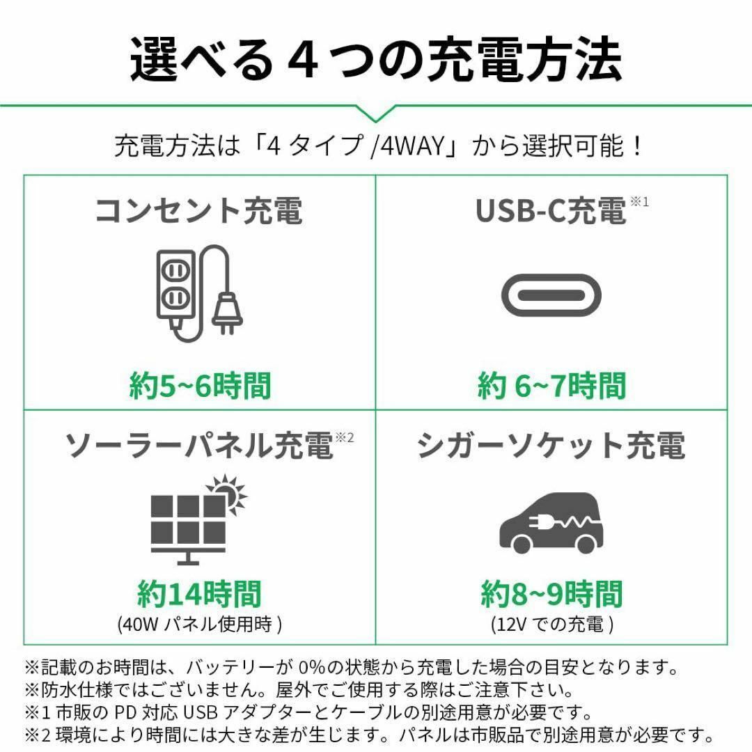 動作確認済⭐️1点限り‼️ポータブル電源　300AC　充電　災害 スポーツ/アウトドアのアウトドア(その他)の商品写真